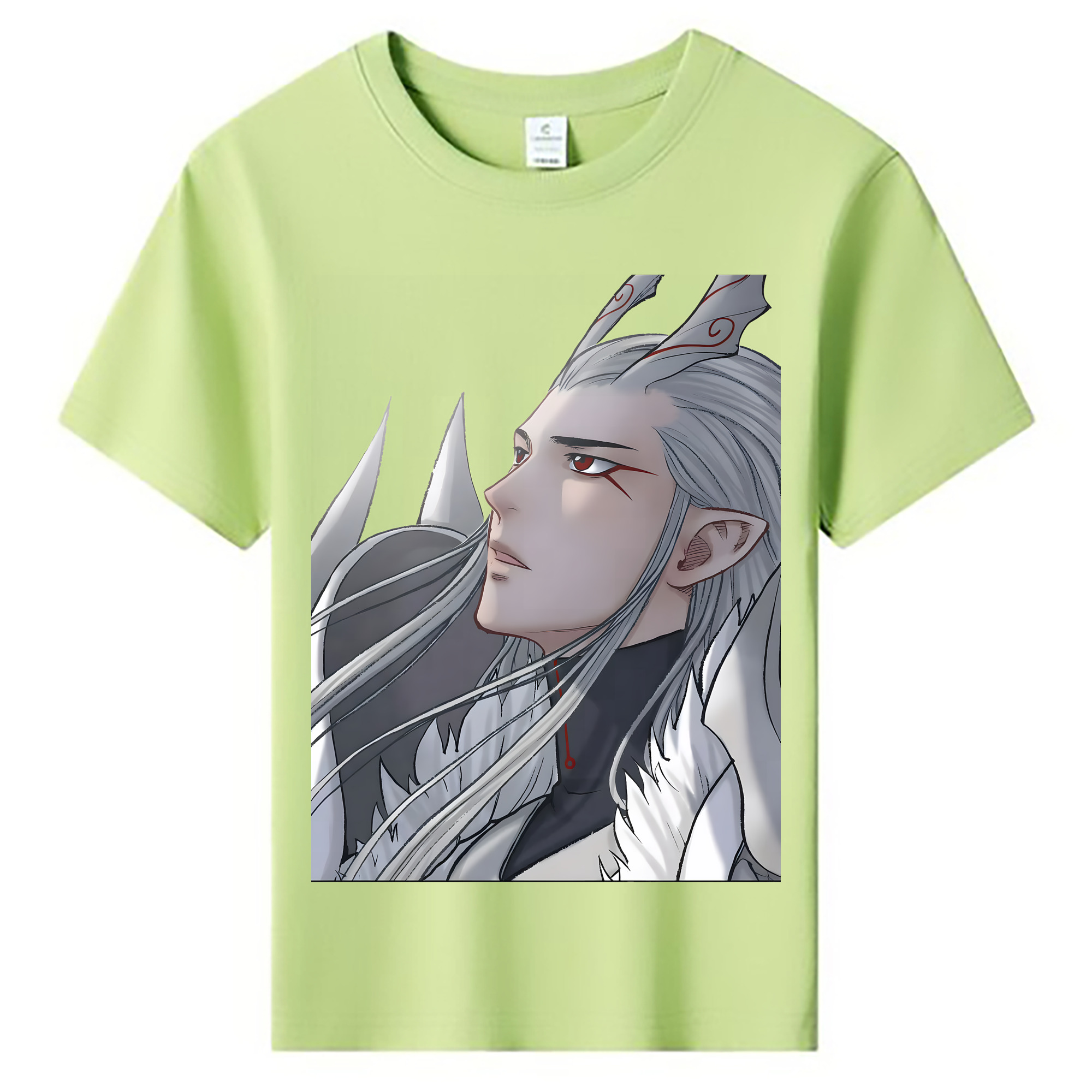 （画像用） Ne Zha 2 ナタ 魔童の大暴れ 綿100％キッズTシャツ（フロントプリント）